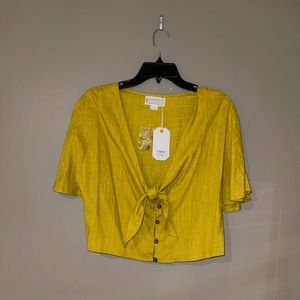 Mustard Top/Cardigan